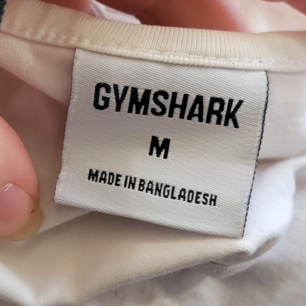 Gymshark Unisex Athletic White Tank Top - Picture 12 of 13